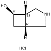 rac-(1R,5S,6R)-3-azabicyclo[3.2.0]heptan-6-ol hydrochloride Struktur