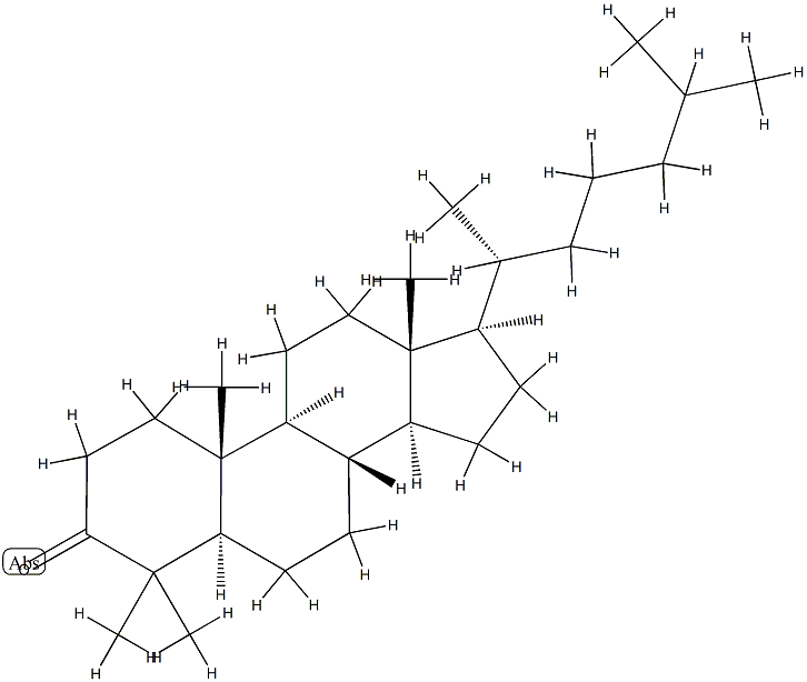 4,4-Dimethyl-5α-cholestan-3-one Struktur