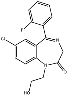 N1-(2-Hydroxyethyl)flurazepam Struktur