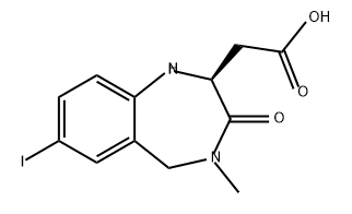 (2S)-7-IODO-4-METHYL-3-OXO-2,3,4,5-TETRAHYDRO-1H-1,4-BENZODIAZEPIN-2-YL]ACETIC ACID Struktur