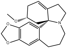 1,6-Didehydro-3α-methoxy-15,16-[methylenebis(oxy)]-11a-homoerythrinan Struktur