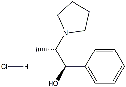 (IR,2S)-N-Pyrrolidinyl norephedrine HCL Struktur