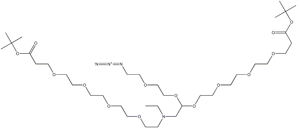 N-(Azido-PEG2)-N-bis(PEG4-t-butyl ester)|N-(Azido-PEG2)-N-bis(PEG4-t-butyl ester)