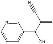 2-[hydroxy(pyridin-3-yl)methyl]prop-2-enenitrile Struktur