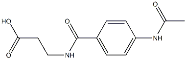 N-[4-(AcetylaMino)benzoyl]-β-alanine Struktur