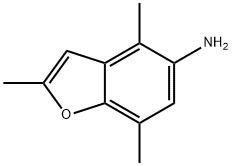 5-Benzofuranamine,2,4,7-trimethyl-(9CI) Struktur