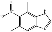 1H-Benzimidazole,4,6-dimethyl-5-nitro-(9CI) Struktur