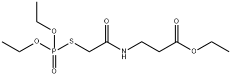 N-[[(Diethoxyphosphinyl)thio]acetyl]-β-alanine ethyl ester Struktur