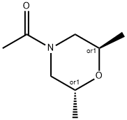 Morpholine, 4-acetyl-2,6-dimethyl-, (2R,6R)-rel- (9CI) Struktur