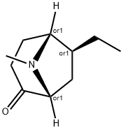 8-Azabicyclo[3.2.1]octan-2-one,6-ethyl-8-methyl-,(1R,5R,6S)-rel-(9CI) Struktur