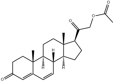 6-dehydrodeoxycorticosterone acetate Struktur