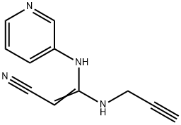 2-Propenenitrile,3-(2-propynylamino)-3-(3-pyridinylamino)-(9CI) Struktur