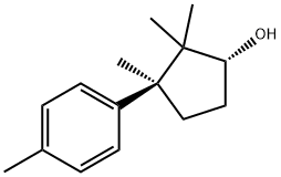 (1R)-2,2,3β-Trimethyl-3-(4-methylphenyl)cyclopentan-1-ol Struktur