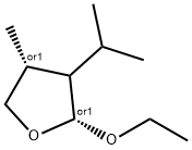 Furan, 2-ethoxytetrahydro-4-methyl-3-(1-methylethyl)-, (2R,4R)-rel- (9CI) Struktur