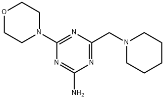 1,3,5-Triazin-2-aMine,4-(4-Morpholinyl)-6-(1-piperidinylMethyl)- Struktur