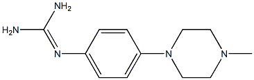 N-[4-(4-Methyl-1-piperazinyl)phenyl]-guanidine Struktur