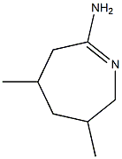 2H-Azepin-7-amine,3,4,5,6-tetrahydro-3,5-dimethyl-(9CI) Struktur