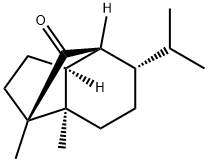 (1S,3aα)-Octahydro-1,7aα-dimethyl-5α-isopropyl-1,4β-methano-1H-inden-8-one Struktur