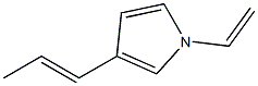 1H-Pyrrole,1-ethenyl-3-(1-propenyl)-(9CI) Struktur