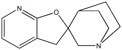 Spiro[1-azabicyclo[2.2.2]octane-3,2'(3'H)-furo[2,3-b]pyridine] Struktur