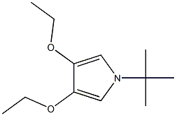 1H-Pyrrole,1-(1,1-dimethylethyl)-3,4-diethoxy-(9CI) Struktur