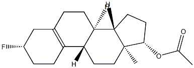 3β-Fluoroestr-5(10)-en-17β-ol acetate Struktur