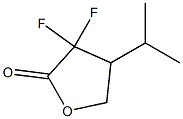 2(3H)-Furanone,3,3-difluorodihydro-4-(1-methylethyl)-(9CI) Struktur