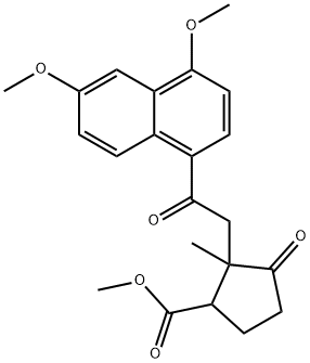 (13ξ)-3,6-Dimethoxy-11,14-dioxo-8,14-secoestra-1,3,5,7,9-pentene-17-carboxylic acid methyl ester Struktur