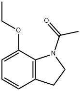 1H-Indole,1-acetyl-7-ethoxy-2,3-dihydro-(9CI) Struktur