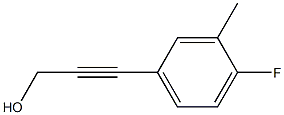 2-Propyn-1-ol,3-(4-fluoro-3-methylphenyl)-(9CI) Struktur