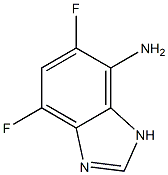 1H-Benzimidazol-4-amine,5,7-difluoro-(9CI) Struktur