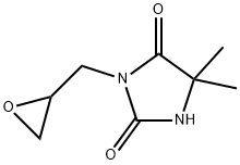 5,5-dimethyl-3-(oxiran-2-ylmethyl)imidazolidine-2,4-dione Struktur