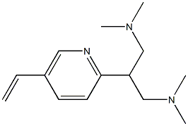 5-Ethenyl-2-[2-(N,N-dimethylamino]-1-(N,N-dimethylaminomethyl)ethylpyridine Struktur