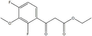 ethyl 3-(2,4-difluoro-3-methoxyphenyl)-3-oxopropanoate Struktur