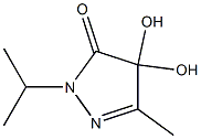 3H-Pyrazol-3-one,2,4-dihydro-4,4-dihydroxy-5-methyl-2-(1-methylethyl)-(9CI) Struktur