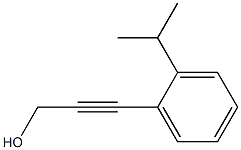 2-Propyn-1-ol,3-[2-(1-methylethyl)phenyl]-(9CI) Struktur