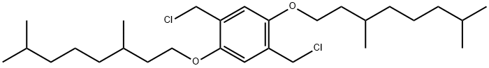 2 5-BIS(CHLOROMETHYL)-1 4-BIS(3' 7'- Struktur