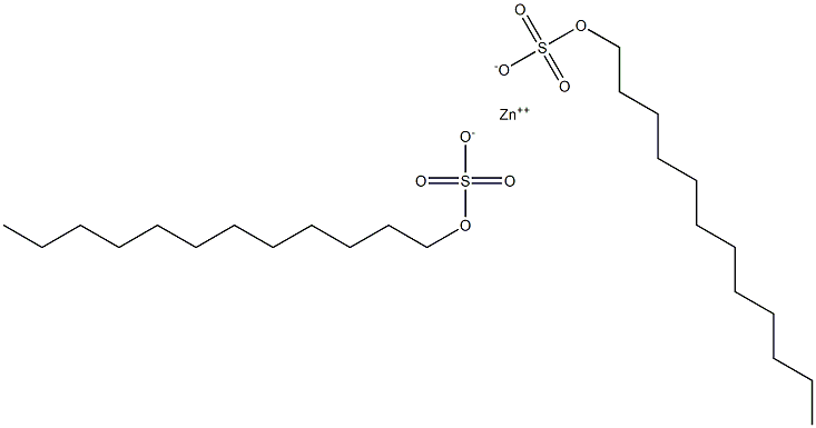 zinc dodecyl hydrogen disulphate Struktur