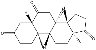 5α-Androstane-3,6,17-trione Struktur