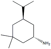 Cyclohexanamine, 3,3-dimethyl-5-(1-methylethyl)-, (1R,5S)-rel- (9CI) Struktur