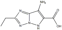 1H-Pyrazolo[1,5-b][1,2,4]triazole-6-carboxylicacid,7-amino-2-ethyl-(9CI) Struktur