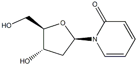 1-(2-Deoxy-β-D-ribofuranosyl)-2(1H)-pyridone Struktur