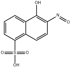 1-Naphthol-2-nitrozo-5-sulpho acid Struktur