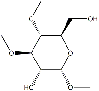 Methyl 3-O,4-O-dimethyl-α-D-glucopyranoside Struktur