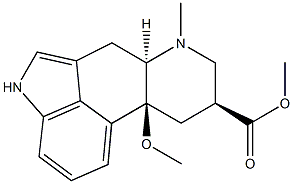 10-Methoxy-6-methylergoline-8α-carboxylic acid methyl ester Struktur