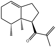 [1R,(-)]-1α-(2-Methylenepropanoyl)-7β,7aβ-dimethyl-2,3,5,6,7,7a-hexahydro-1H-indene Struktur