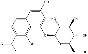 2-Acetyl-3-methyl-8-(β-D-glucopyranosyloxy)-1,6-naphthalenediol