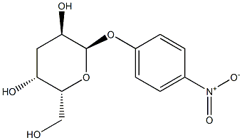 4-Nitrophenyl 3-deoxy-α-D-xylo-hexopyranoside Struktur