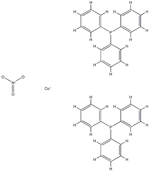 雙(三苯基膦)硝酸銅(I) 結(jié)構(gòu)式