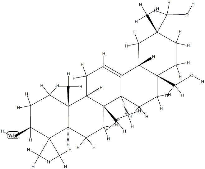 Olean-12-ene-3β,28,29-triol Struktur